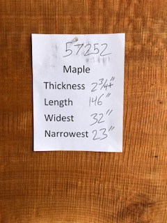 Maple Slab 57252 center Maple Slab 57252 center
